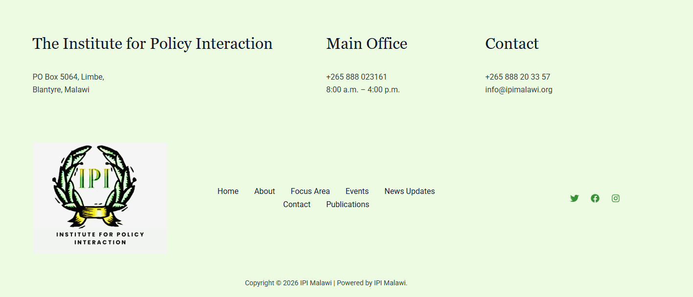 IPI Malawi Website Development